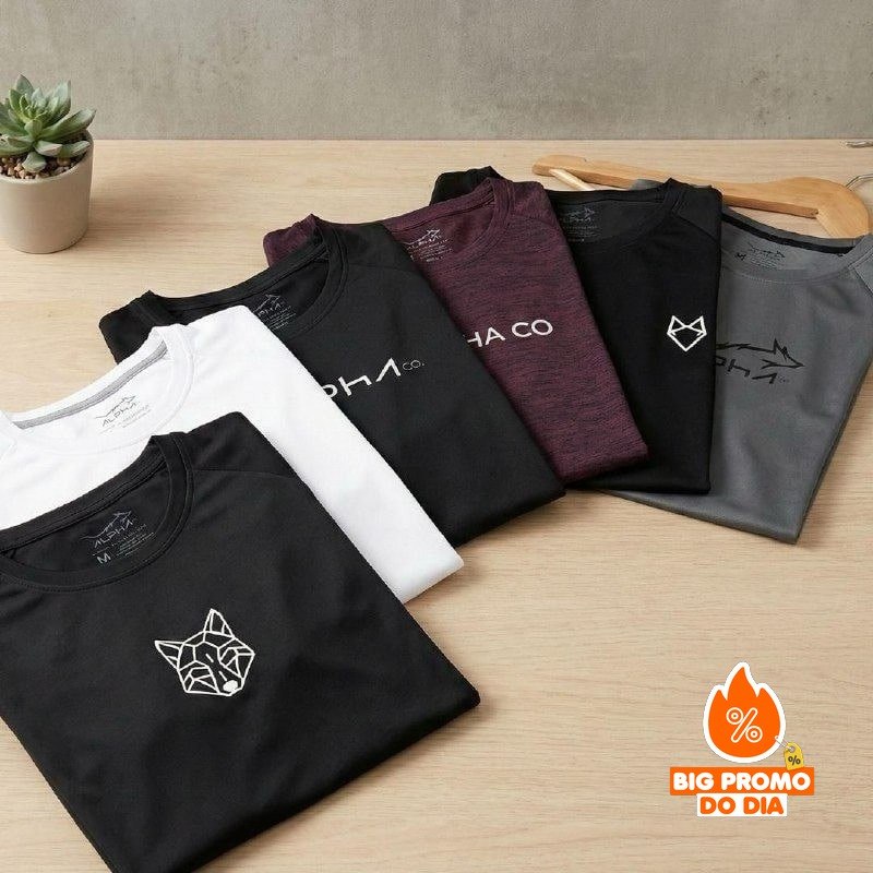 Kit com 6 Camisetas Mais Procuradas Alpha