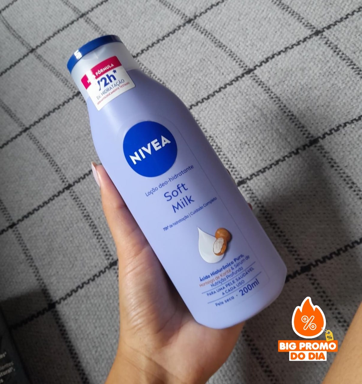 NIVEA Loção Deo-Hidratante Soft Milk 200ml