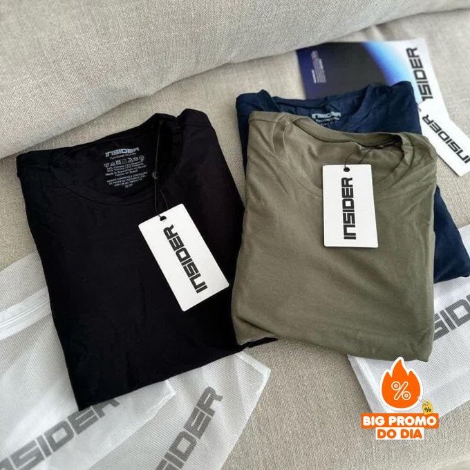 Camiseta Básica Tech Daily Insider - Quatro Opções de Cores