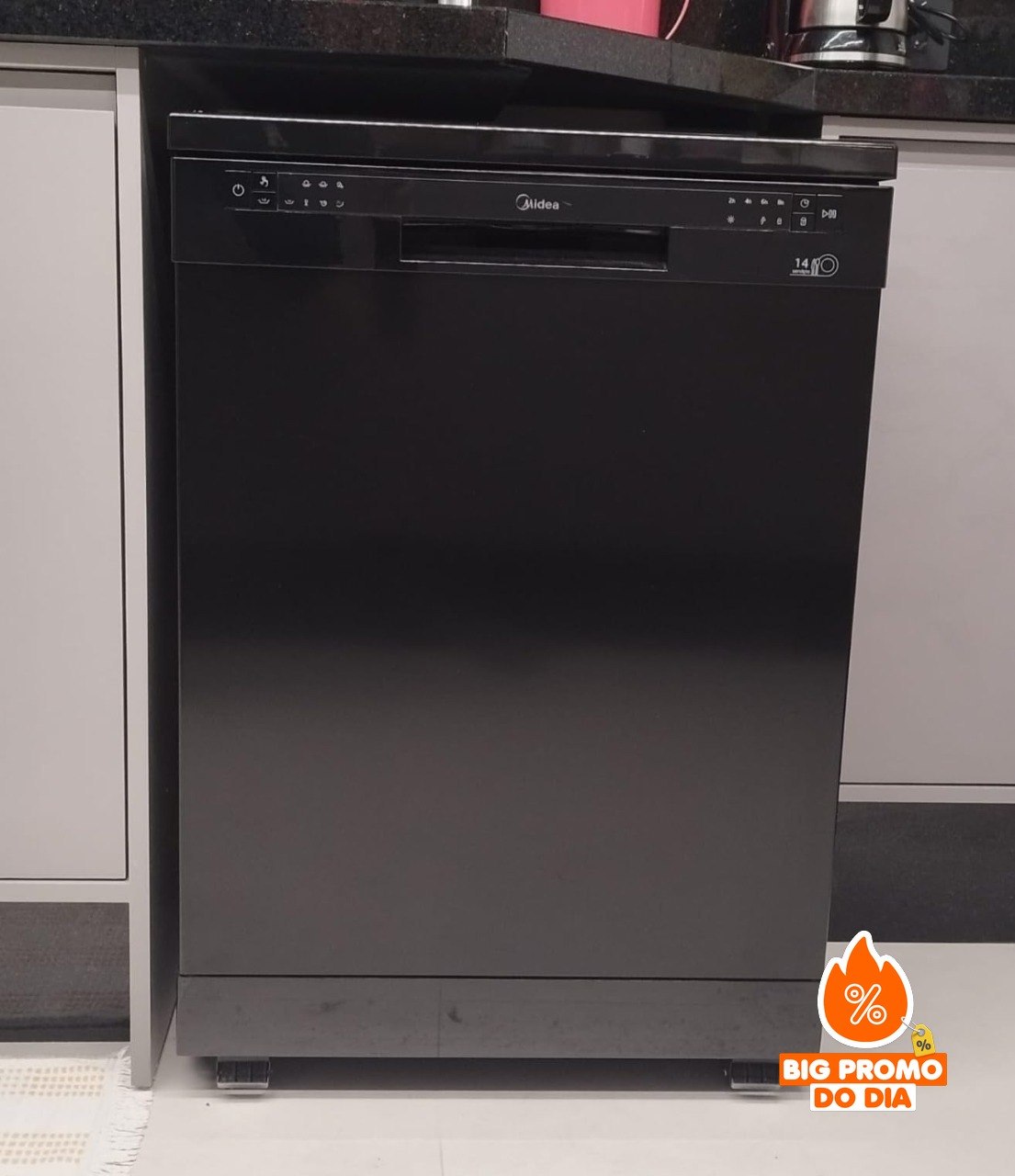 Lava Louças Midea 14 Serviços Preta - 127V