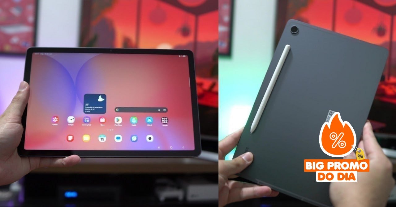 Galaxy Tab S10 Lite, 128GB, Tela 10.9", WIFI, Cinza