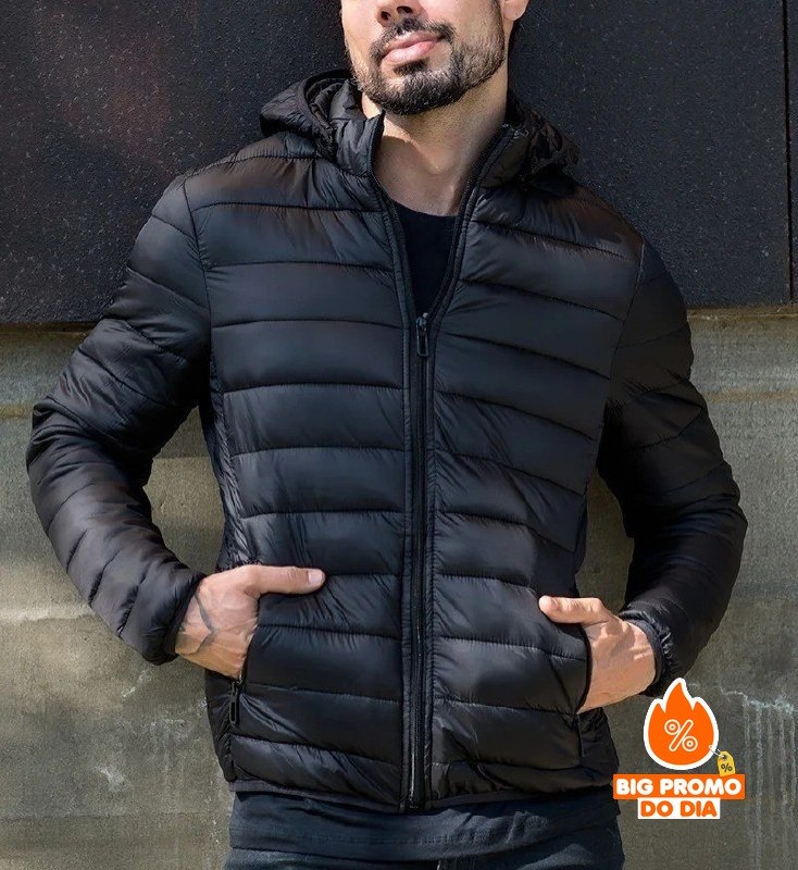 Jaqueta Puffer Bobojaco Corta Vento Impermeável