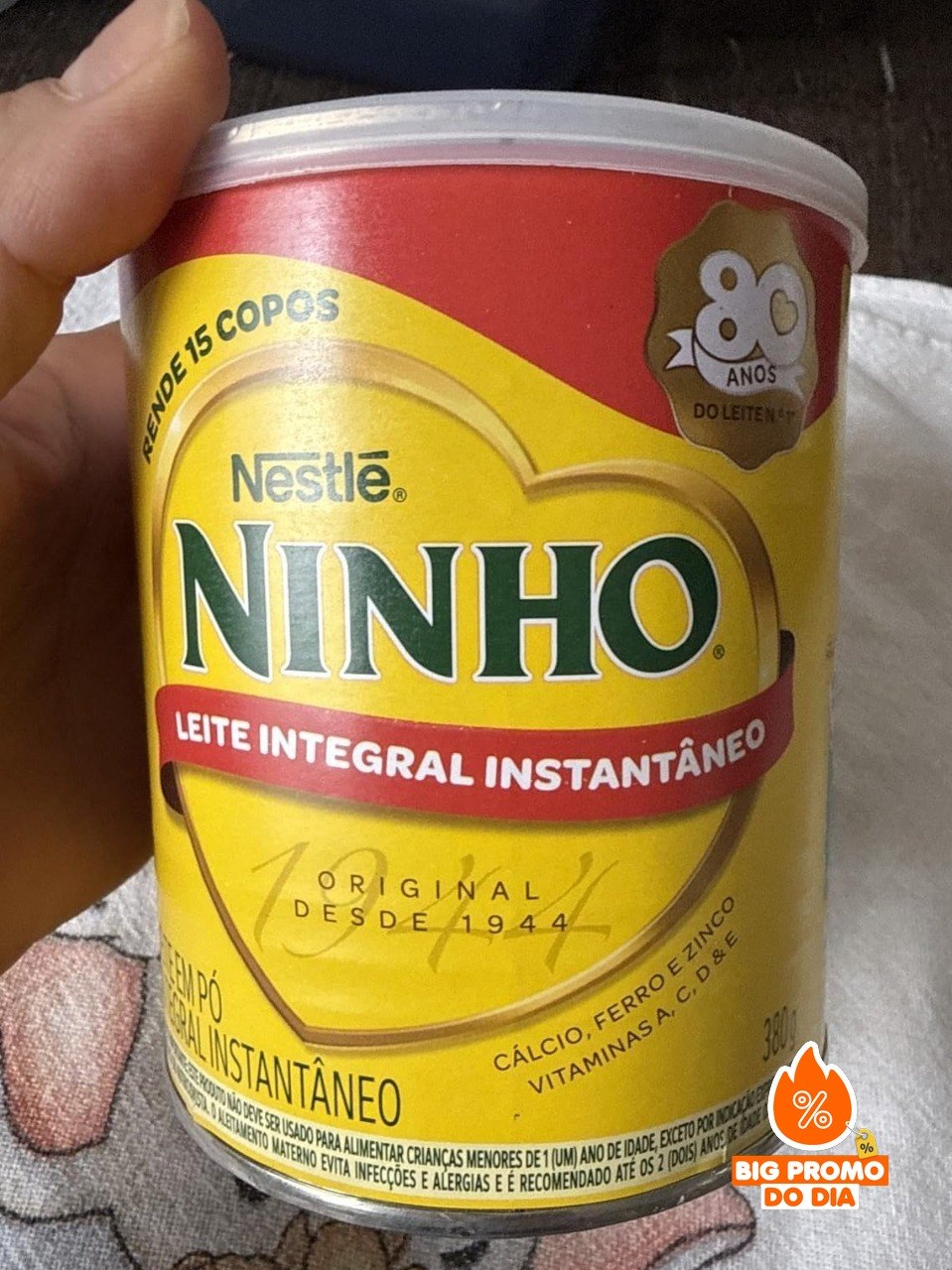 Leite Pó Instantâneo Integral Ninho 380g