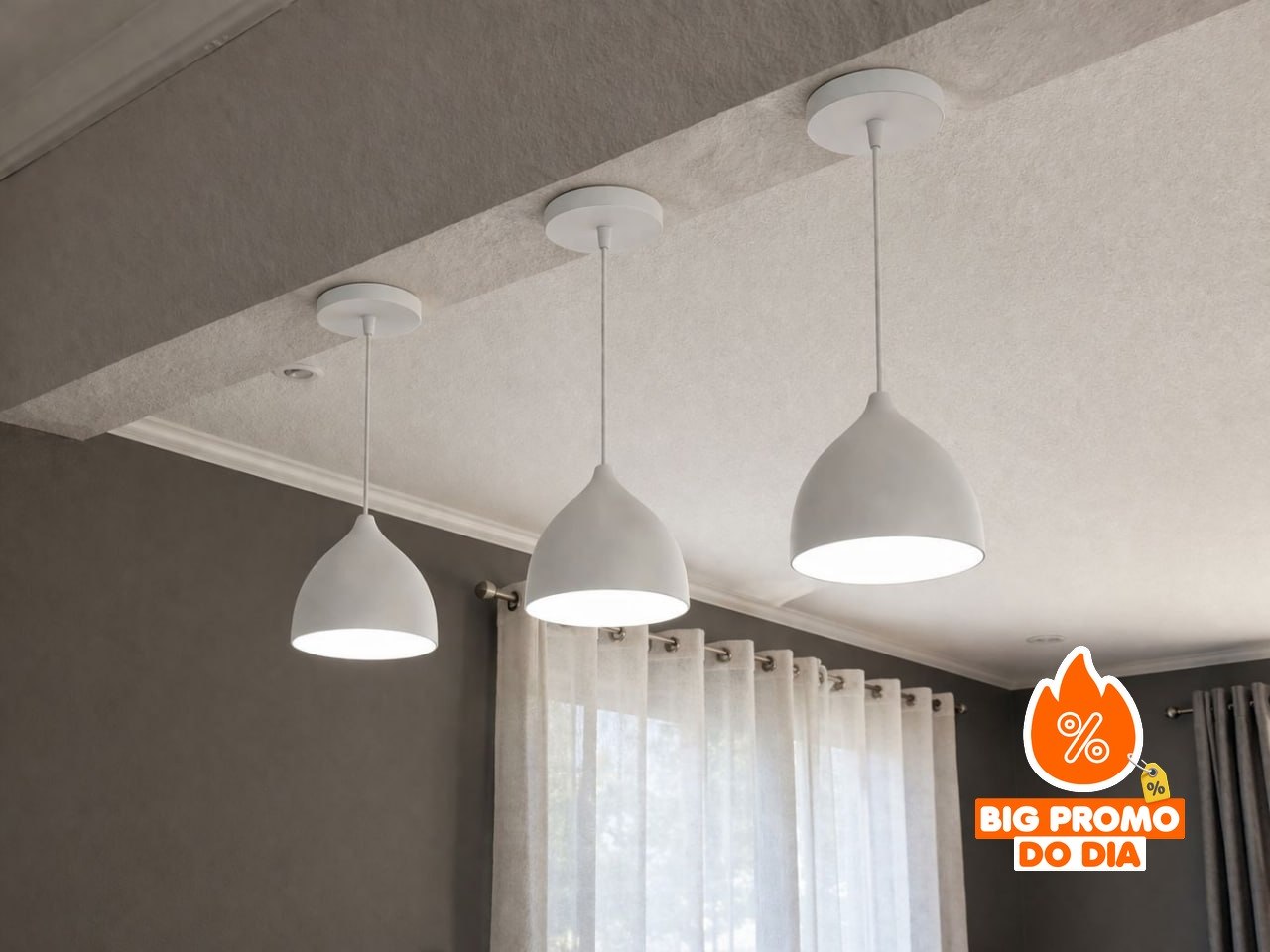 Kit 3 Luminária Pendente Led Colorido Fun 9w 6.500k - Elgin