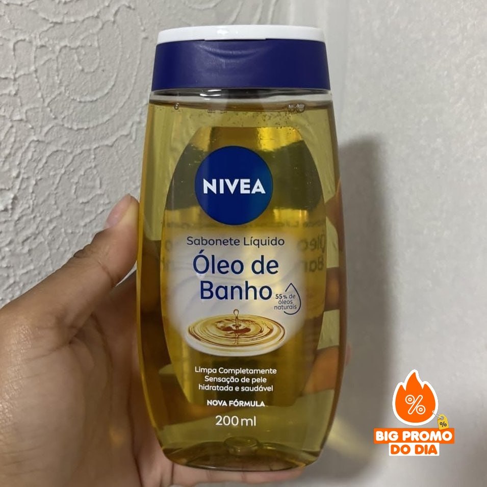 🫧 NIVEA Sabonete Líquido Óleo de Banho 200ml