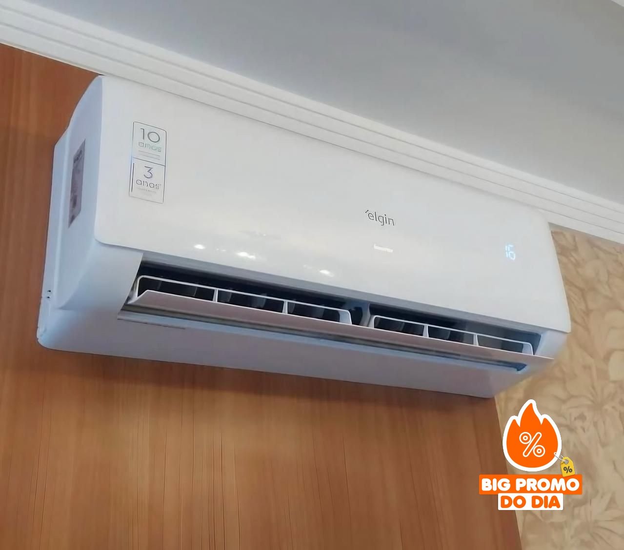 ️ Ar Condicionado Inverter Elgin High Wall Eco III Wifi 12.000 Btus Frio 220v
