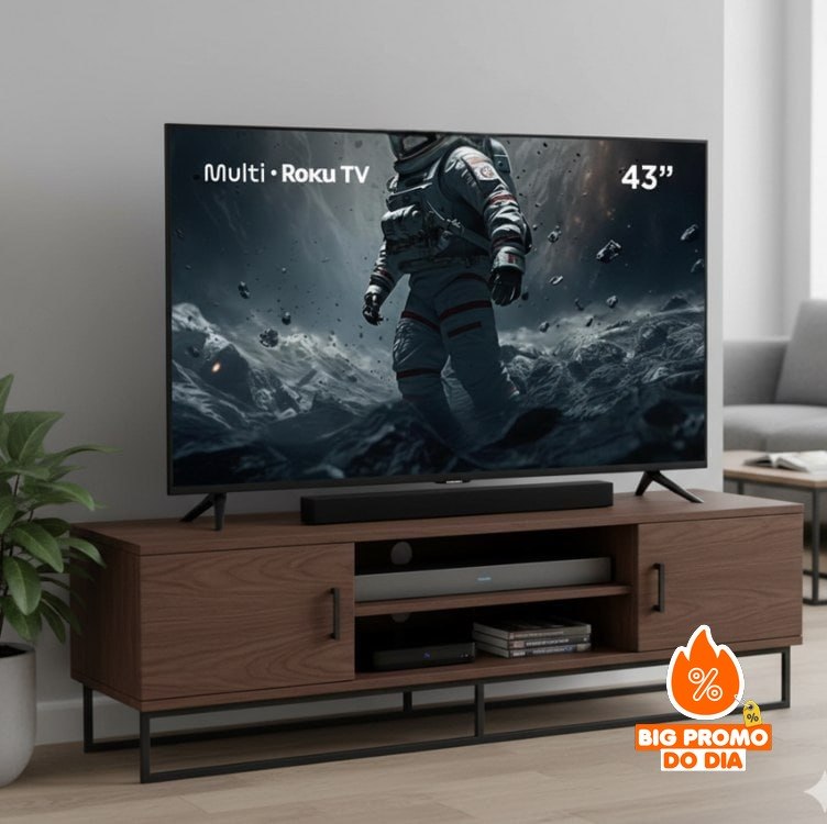 Smart TV 43" DLED FHD Multi Roku
