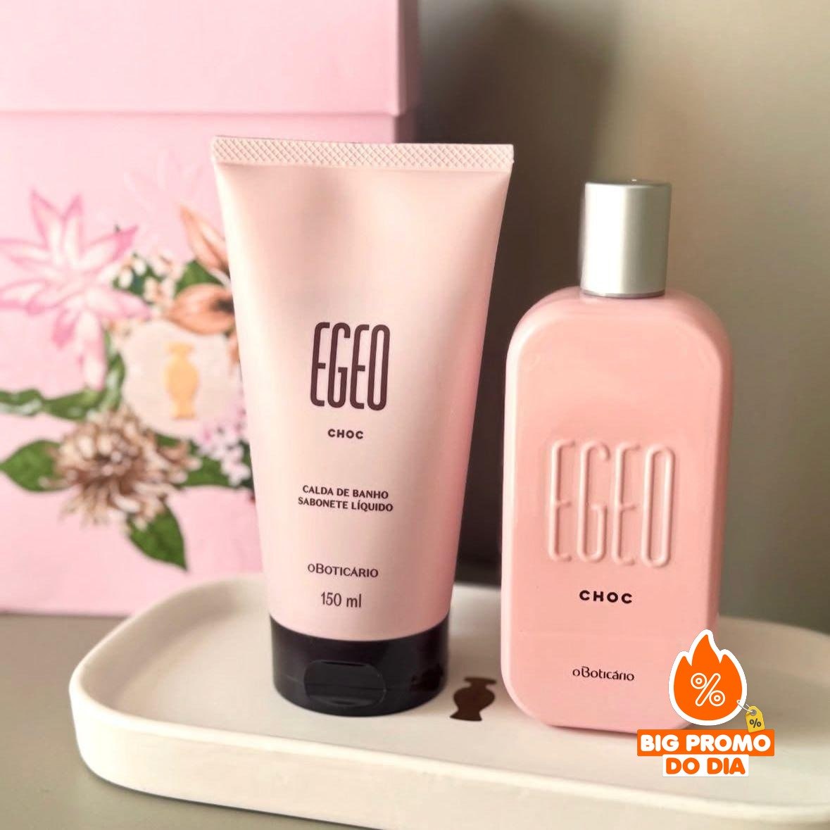 Kit Egeo Choc: Desodorante Colônia 90ml + Sabonete Líquido 150ml