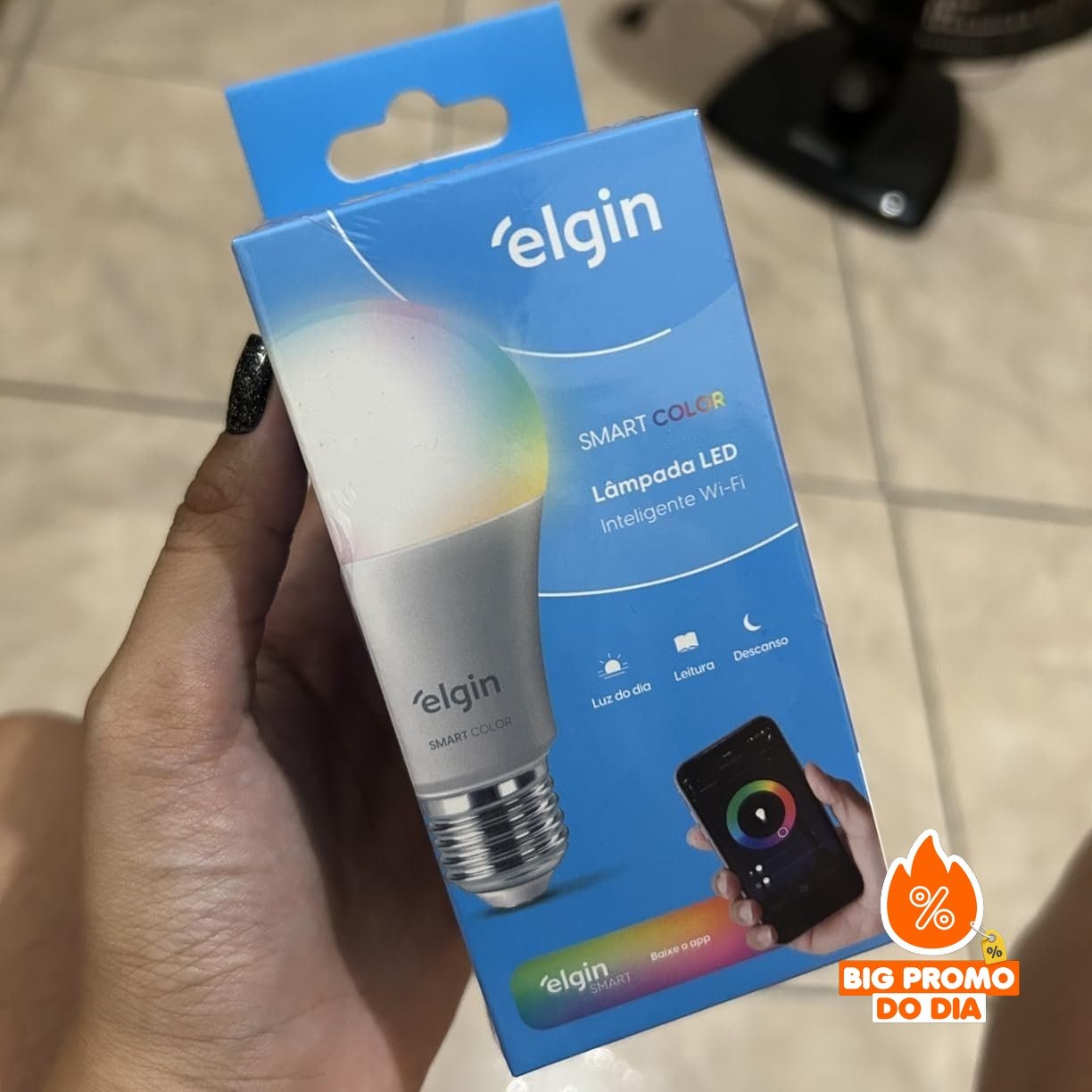 Lâmpada Inteligente Smart Color 10W Elgin