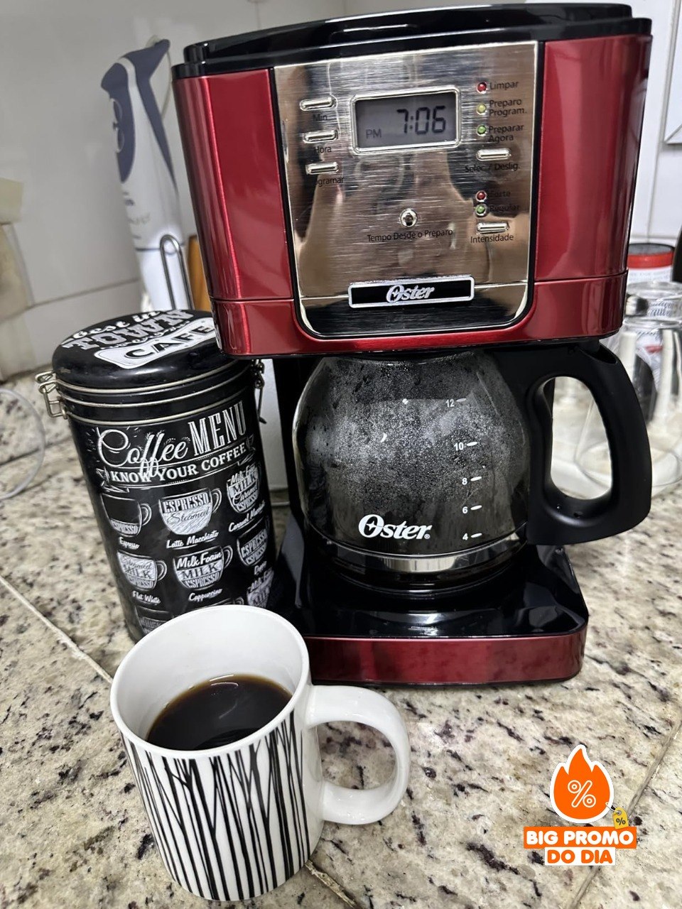 ️ Cafeteira Oster Flavor Programável 1,5L 110V