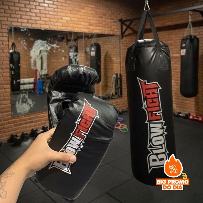 Saco De Box 90 Cm Profissional + Luva Bate Saco