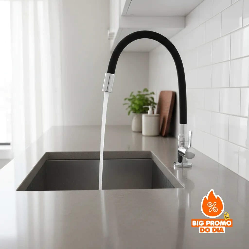 Torneira Tubo Flexível Bancada