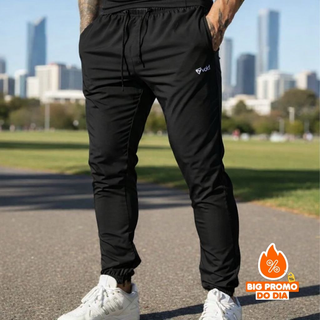 Calça Tactel Jogger Com Elastano