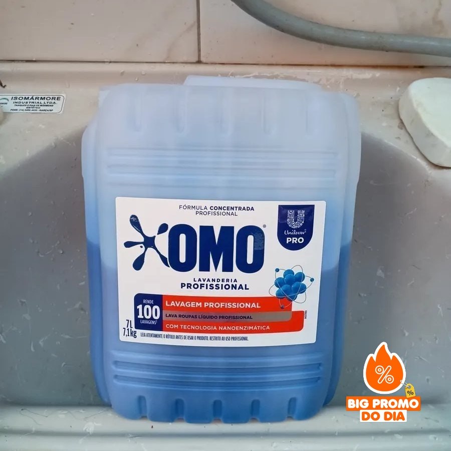 🫧 Lava Roupas Concentrado Lavanderia Pro Líquido 7L OMO