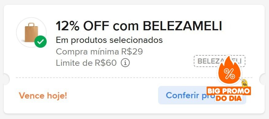 NOVO CUPOM ML EM BELEZA