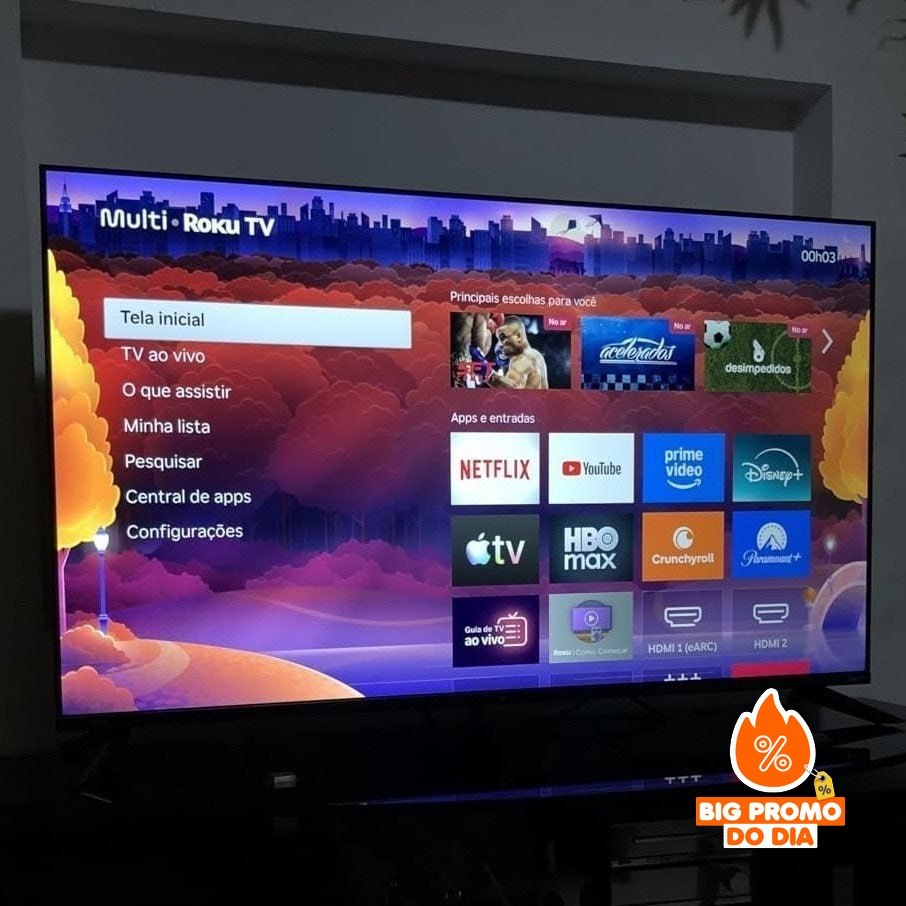 Smart TV 50" 4K DLED Roku Multi