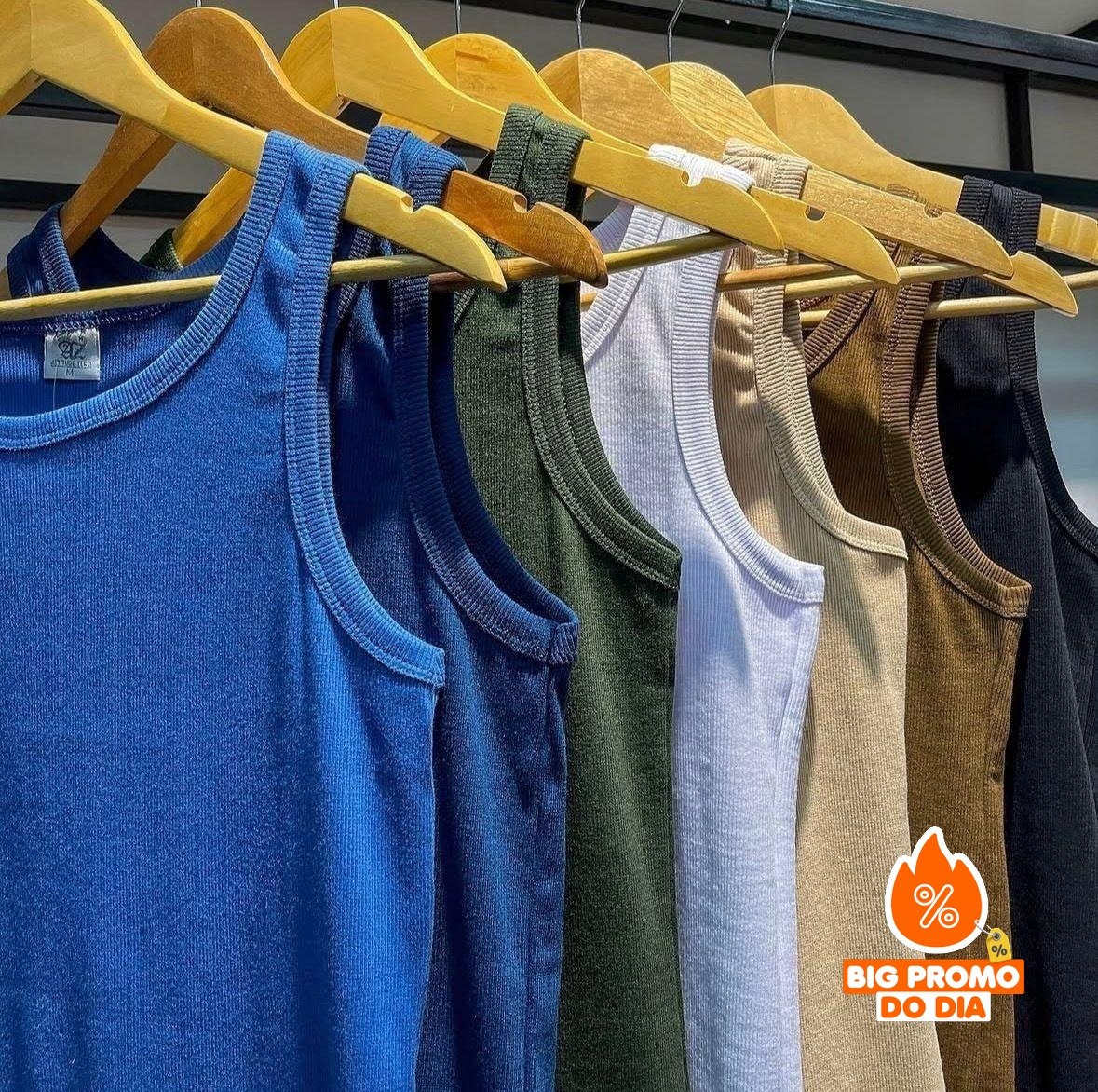 Kit com 3 Regatas Canelada Americana