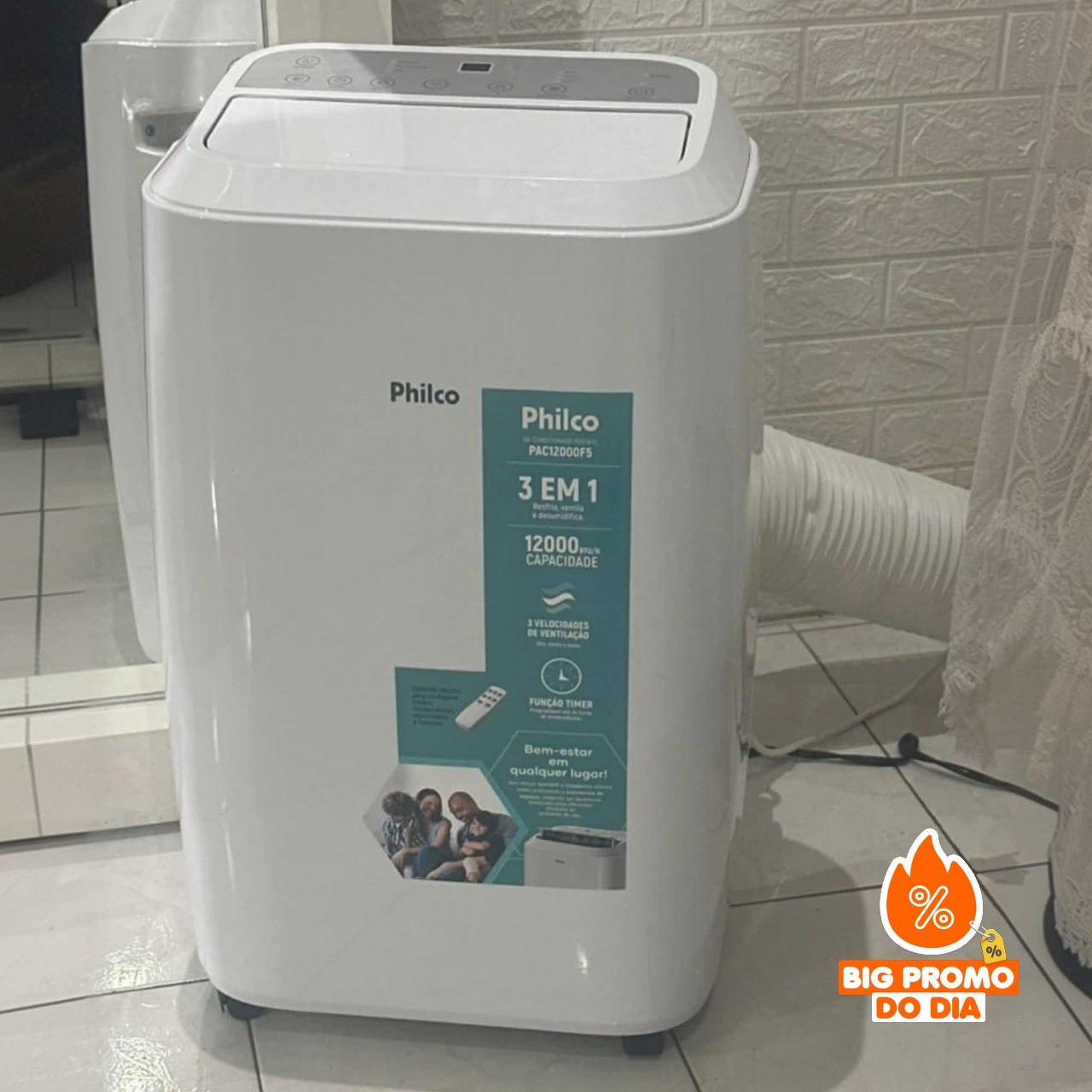 ️ Ar-Condicionado Portátil Philco Quente/Frio 220V