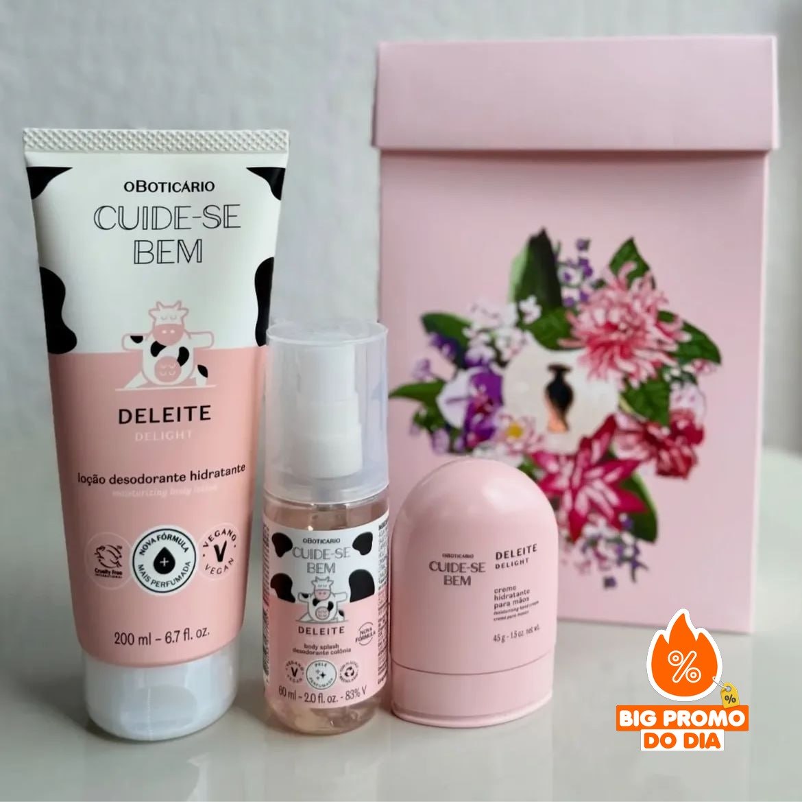 O Boticário Cuide-se Bem Deleite (3 Itens)