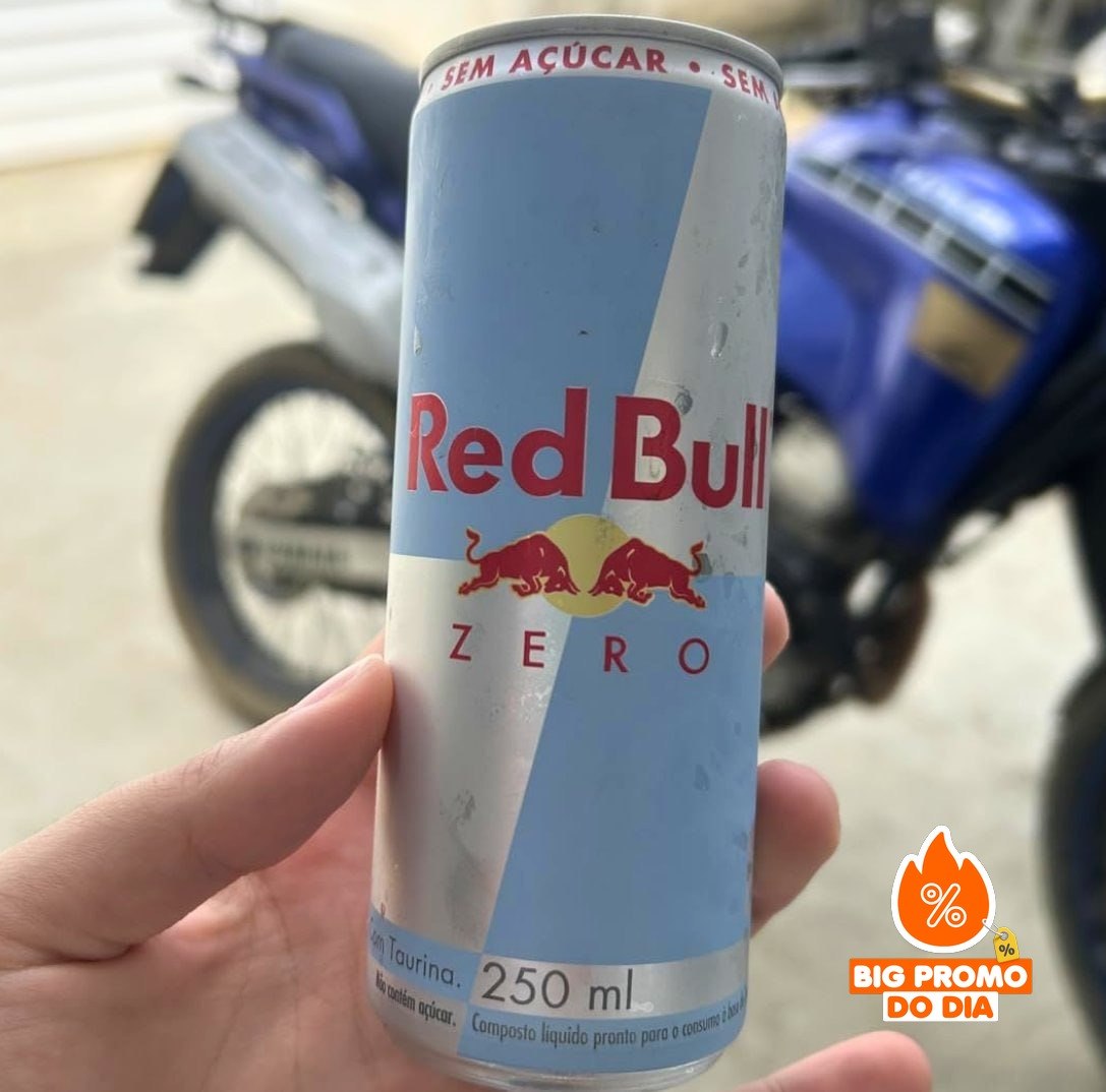 ️ Pack de 4 Latas Red Bull Energético Zero Sem Açúcar 250mL