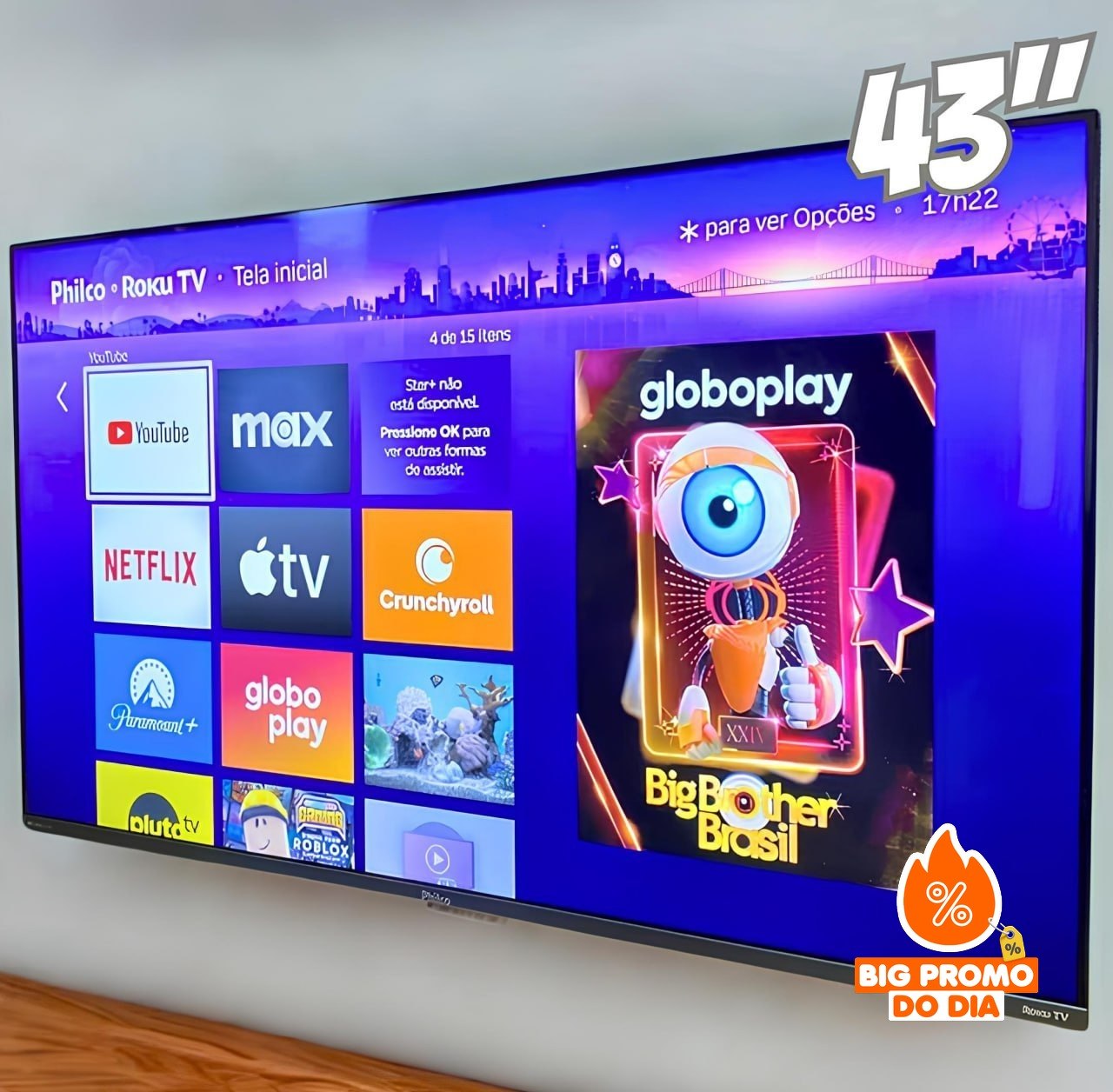 Smart TV 43" Philco Full HD