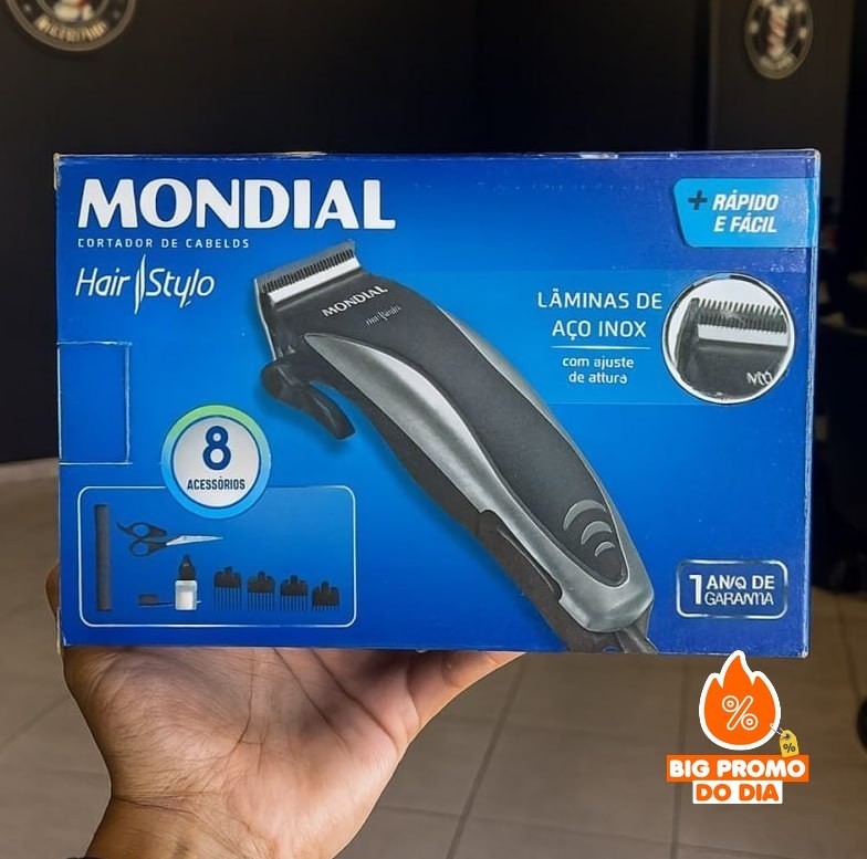 Cortador de Cabelos Hair Stylo, Mondial, 10W