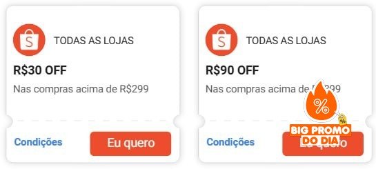 R$30 OFF em R$299