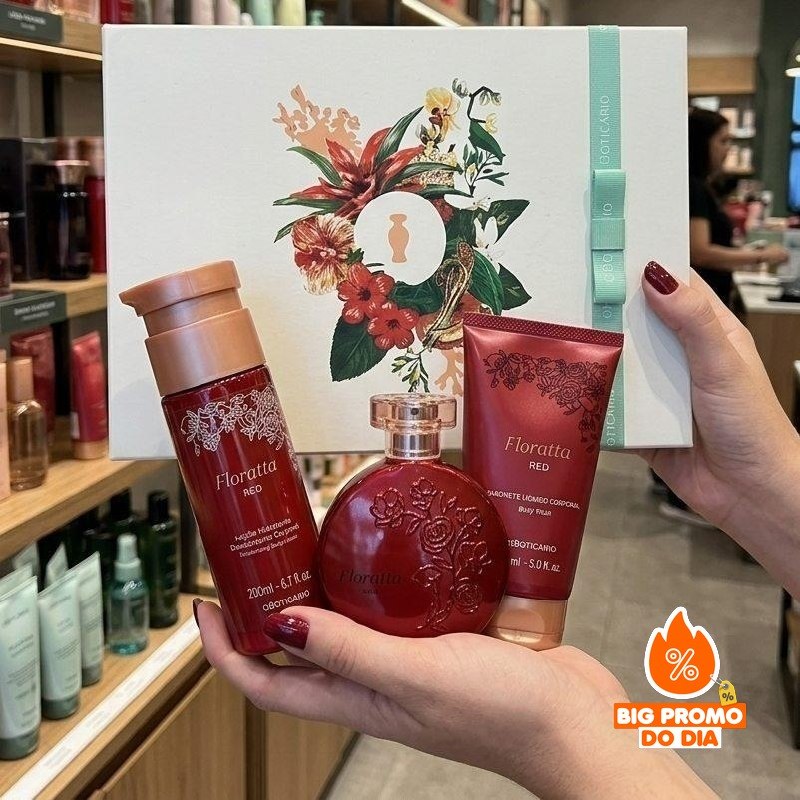 O Boticário Floratta Red Kit Presente (3 Itens)