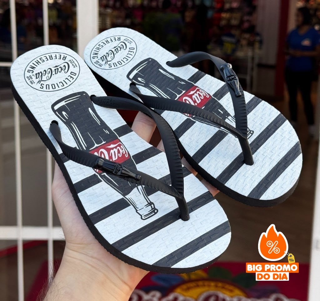 🩴 Chinelo Coca Cola Delicious