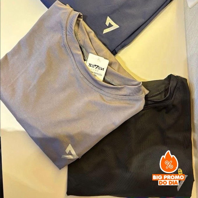 Kit 3 Camisetas Térmicas UV50