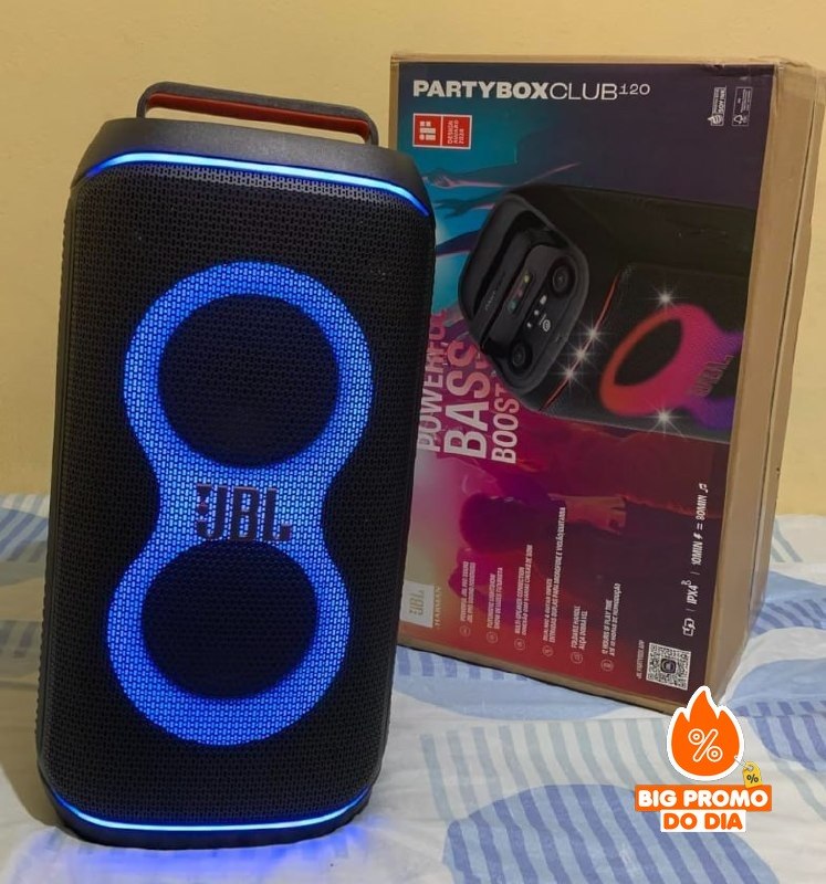 Caixa de Som JBL PartyBox Club 120 Bluetooth 160W RMS