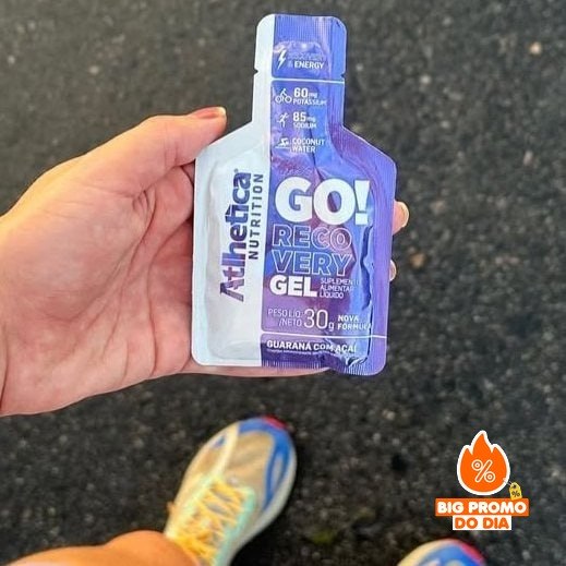 ️ Atlhetica Nutrition Go Energy Gel (10 Sachês) - Sabor Guaraná E Açai