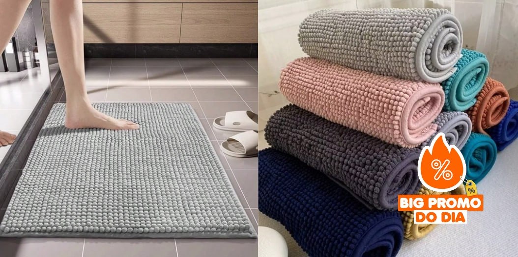 Kit 4 Tapetes De Banheiro 40x60cm Antiderrapante Bolinha Macio