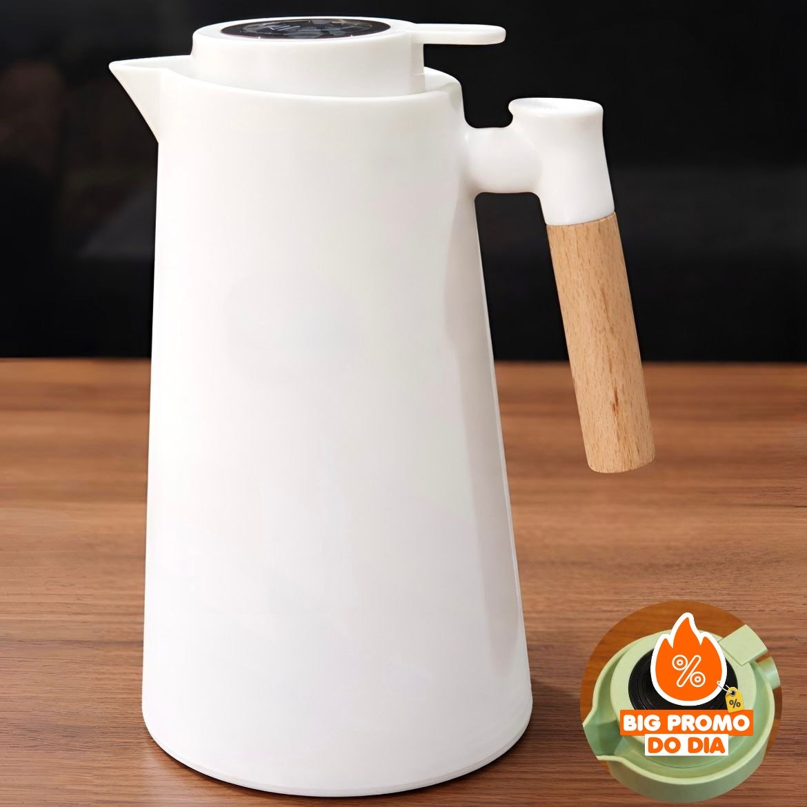 ️ Garrafa Térmica Termômetro Led 1L