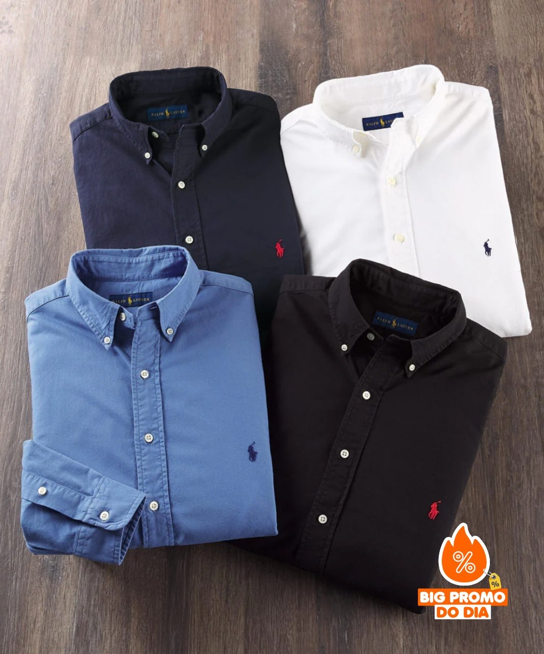 Camisa Social Ralph Lauren Oxford - Opção de Cores