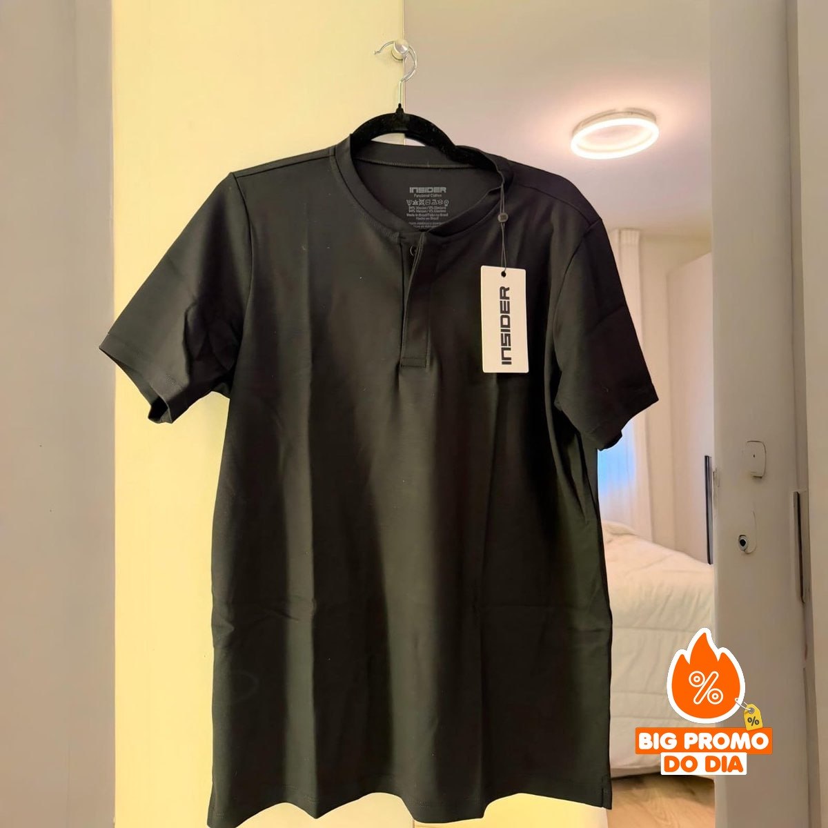 Camiseta Henley Core Insider - Três Opções de Cores