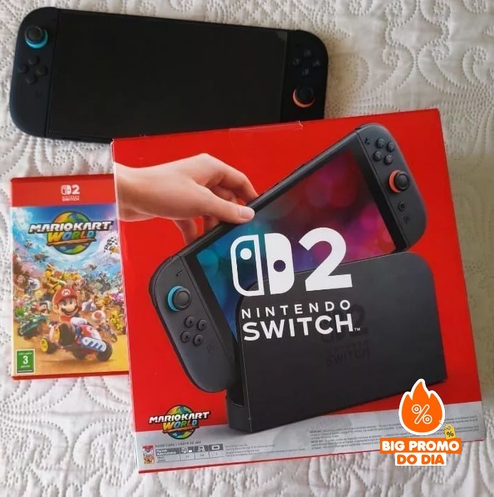 Console Nintendo Switch 2 + Mario Kart World Bundle Preto