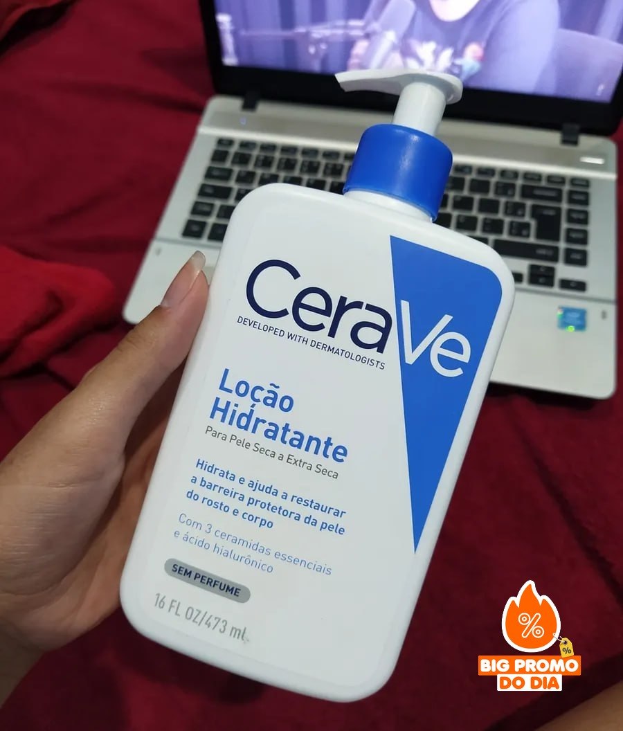 Loção hidratante Cerave Com Ácido Hialurônico Sem Perfume 473ml