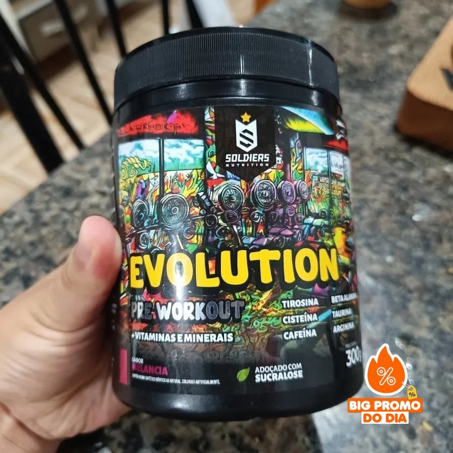 ️ Pré-Treino Evolution Workout 300g Soldiers Nutrition - Três Opções de Cores
