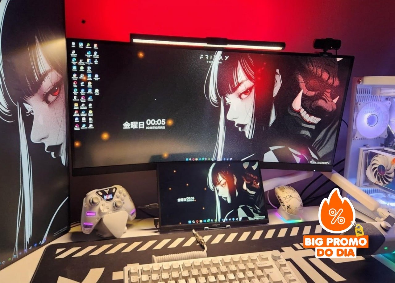 Monitor Gamer Curvo AOC AGON QUAD 34" Ultrawide WQHD 180Hz 0,5ms