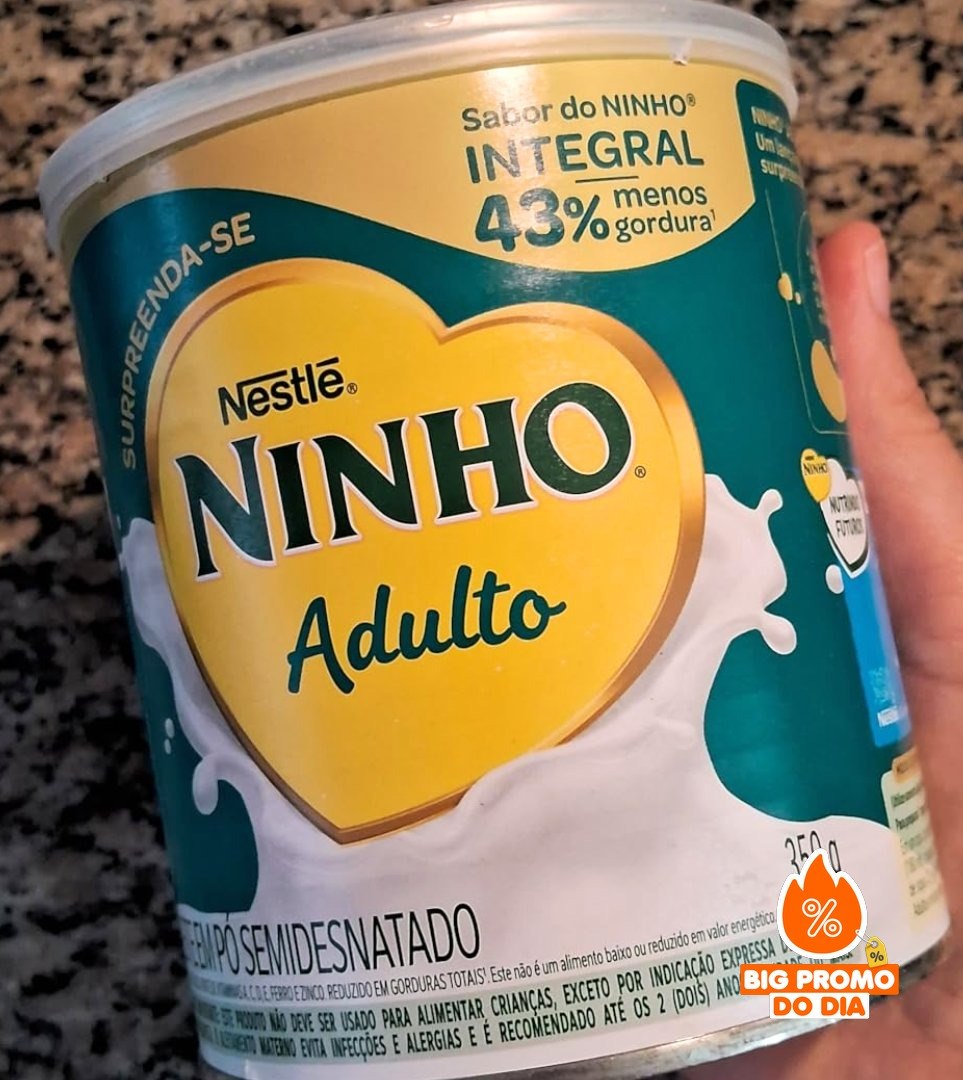 Leite Pó Semidesnatado Ninho Adulto Lata 350g