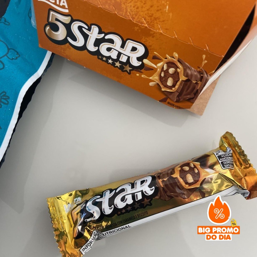 Chocolate 5 Star - 18 unidades de 40g