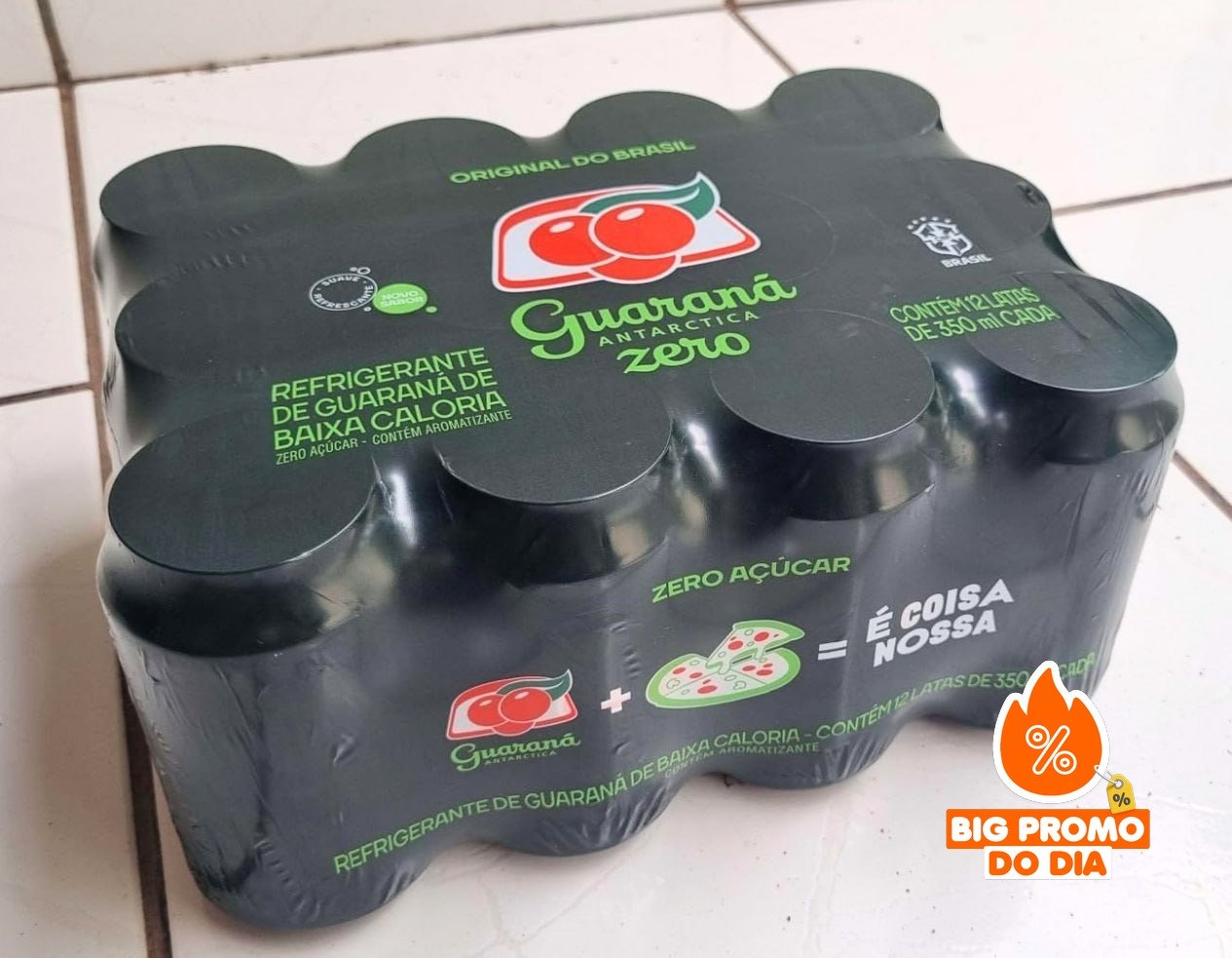 Pack 12 unids. Guaraná Antarctica Zero Lata 350mL