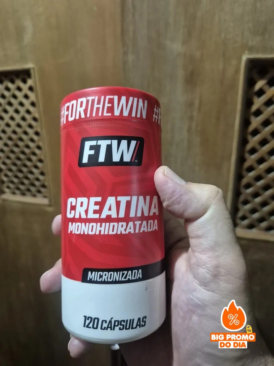 Creatina Monohidratada Pote 120 Cápsulas - FTW