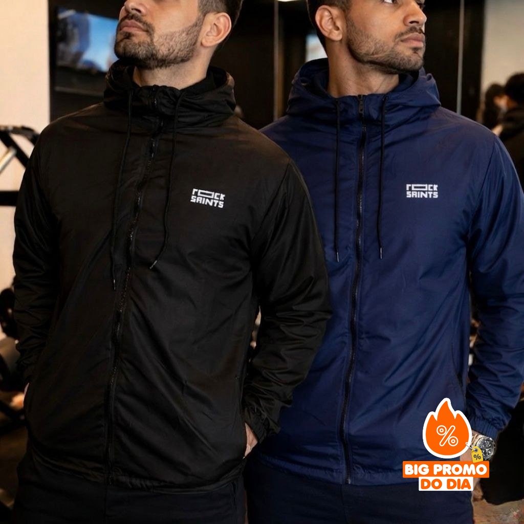 Kit 2 Corta Vento Liso Rock Saints - Opção de Cores