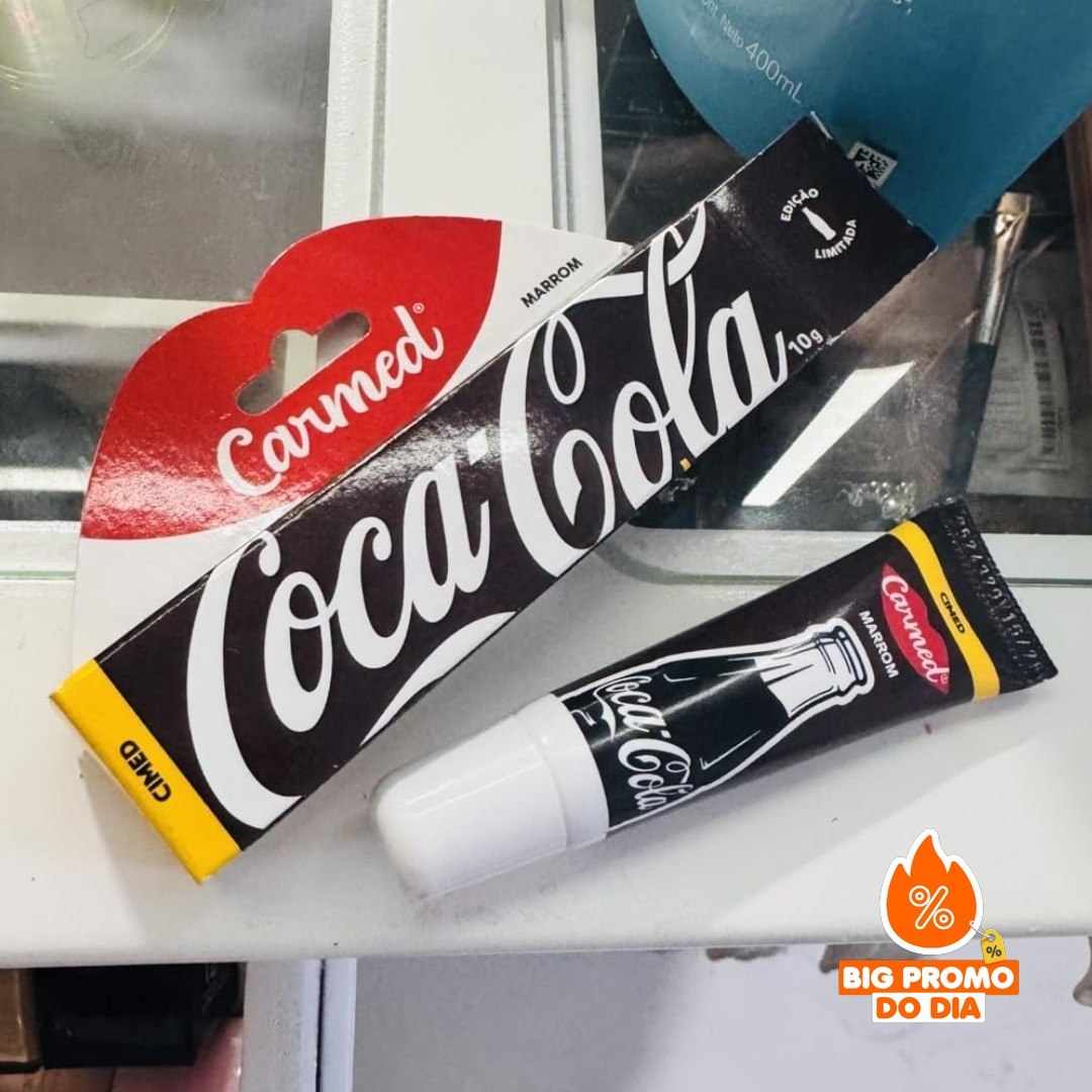 Hidratante Labial Carmed Coca Cola Marrom 10g