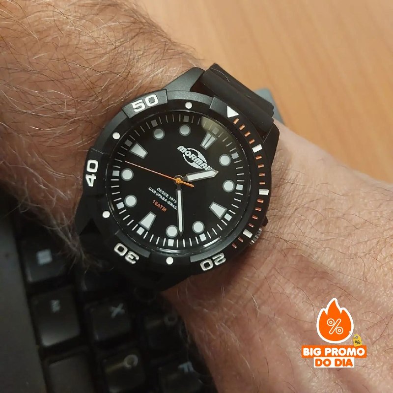 ⌚️ Relógio Mormaii Casual Preto