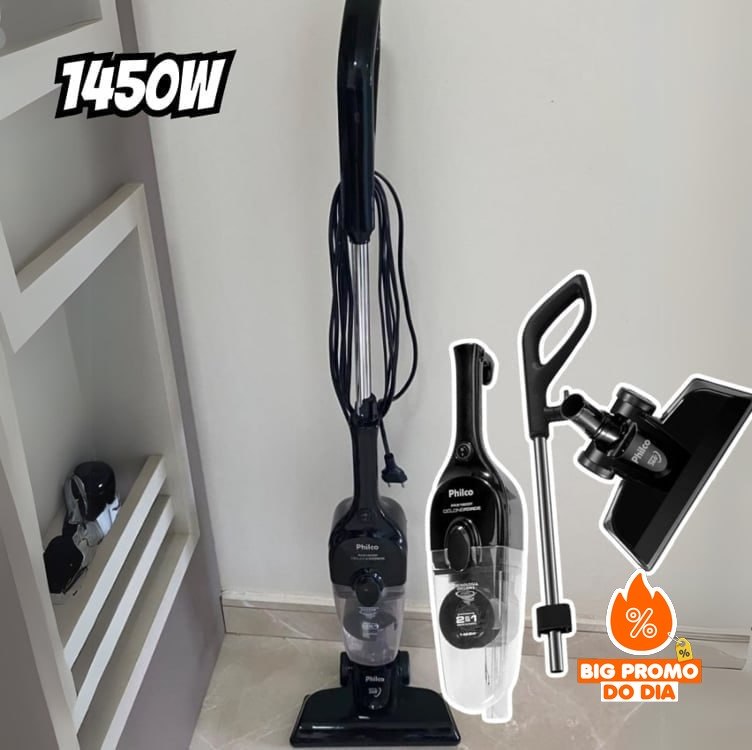 Aspirador de Pó Philco Vertical 2 em 1 1450w