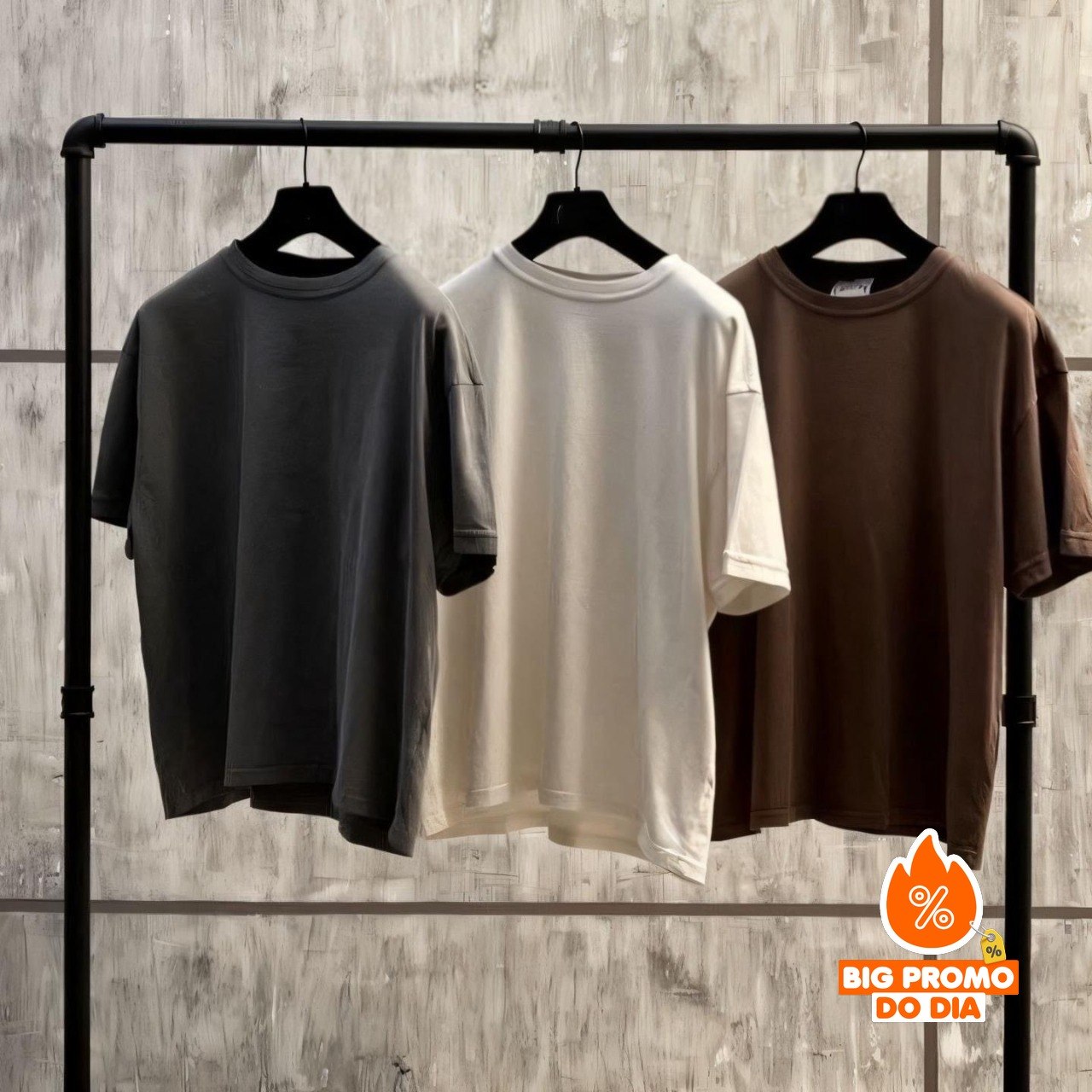 Kit 3 Camisas Oversized Streetwear