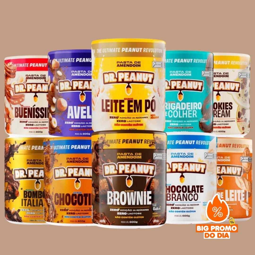 Pasta de Amendoim 600g Dr Peanut Sem Açúcar